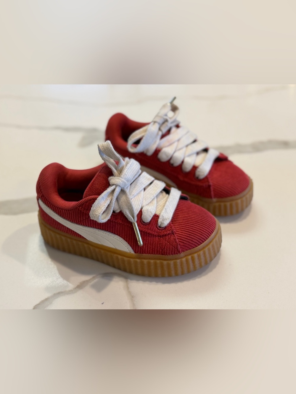 EUC Puma X Fenty Creeper Phatty "Red" Sz 12 C kids - Excellent Condition